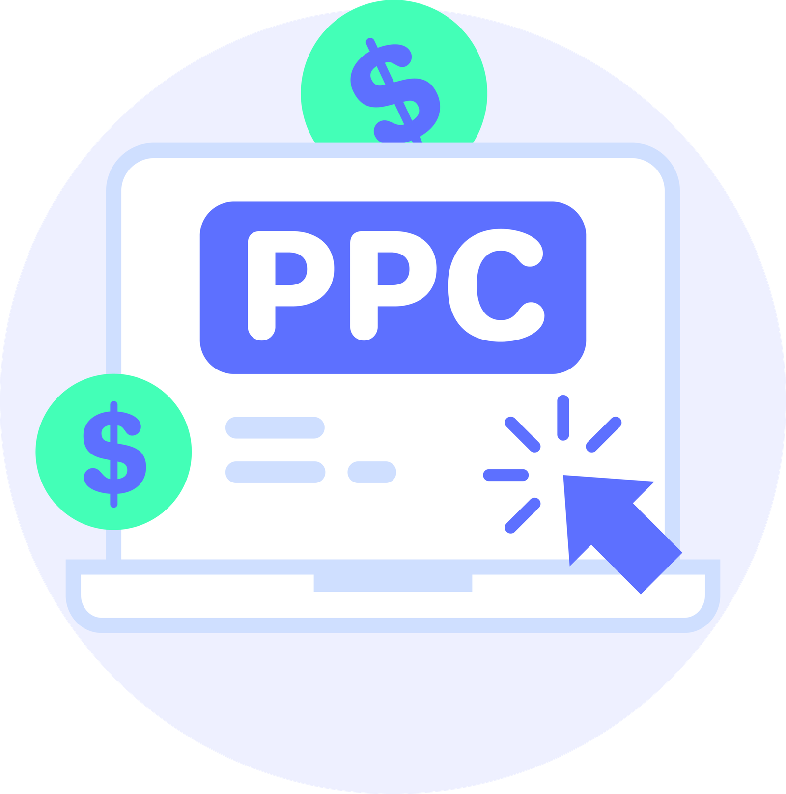 vecteezy ppc pay per click modern icon clipart illustration 36121794